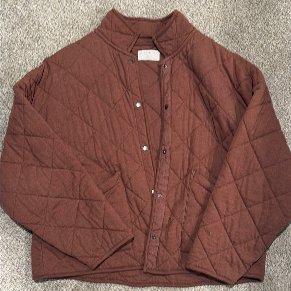Quilted maroon Jacket
